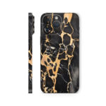 Black Gold Marble Pattern Mobile Skin