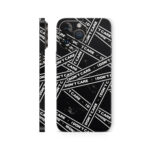 I Don’t Care Text Pattern Mobile Skin