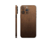 Classic Brown Leather Texture Mobile Skin
