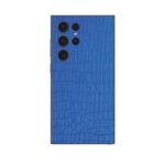 Royal Blue Crocodile Texture 3M Leather Mobile Skin