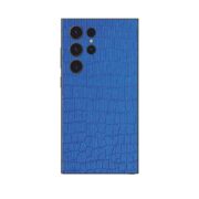 Royal Blue Crocodile Texture 3M Leather Mobile Skin