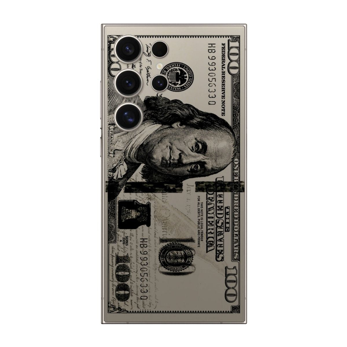 Dollar-Transparent Hundred Dollar Transparent Mobile Skin - Image 1