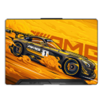 Speed Drift Racing Car 3D Texture Laptop Skin